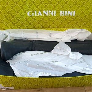 gianni bini black knee high boots